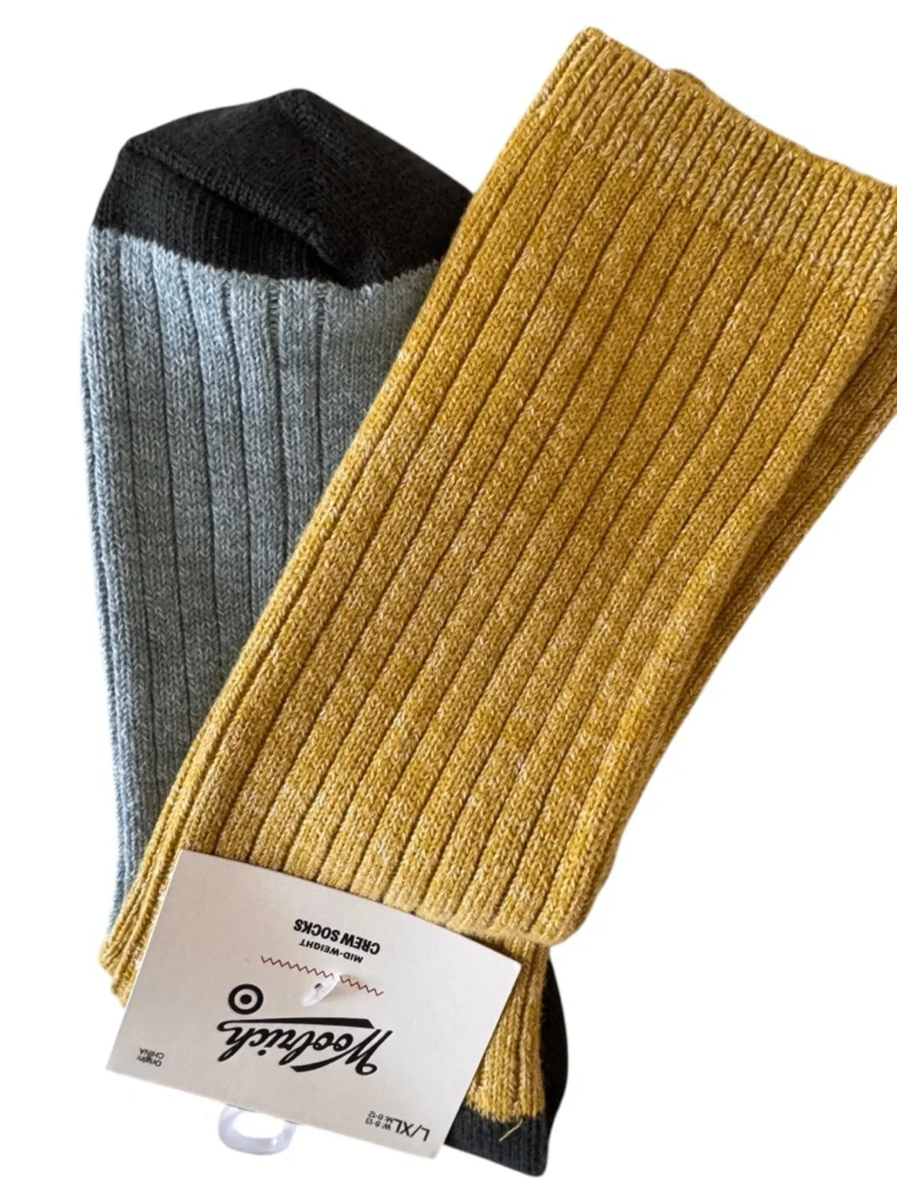 WOOLRICH For Target NWT Color Block Mid Weight Socks Size L/XL